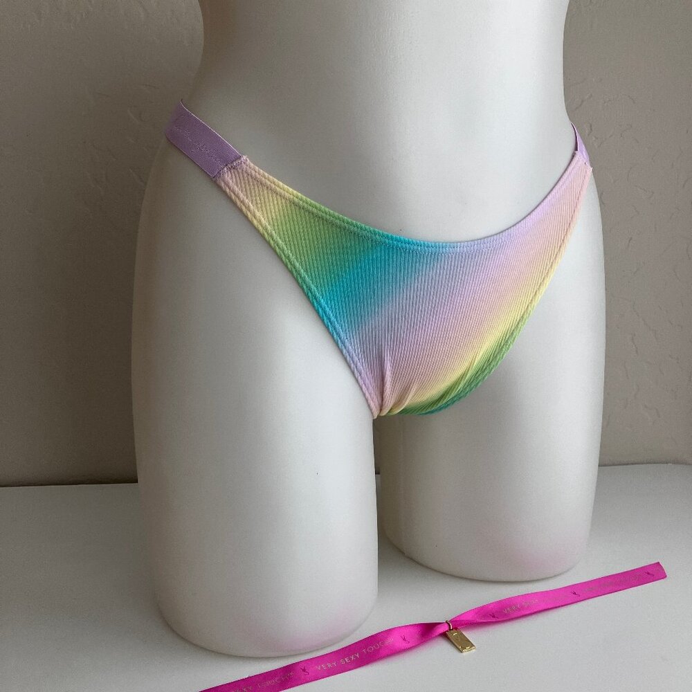 RARE Rainbow PINK Thong